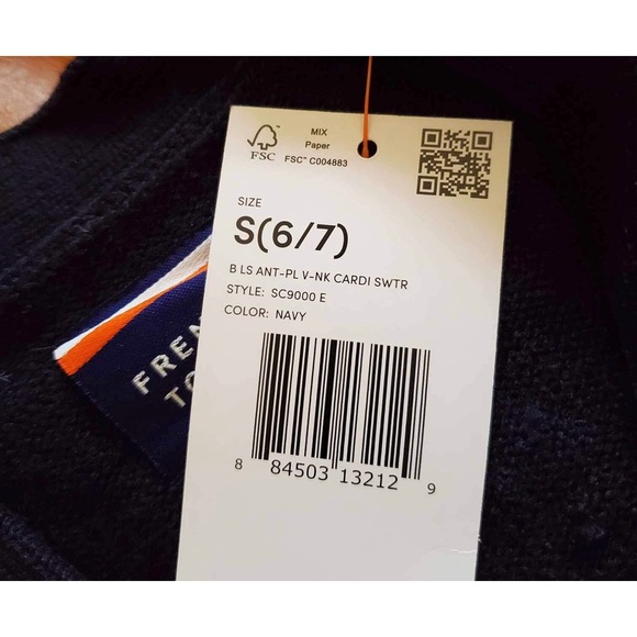 FRENCH Toast Navy Blue Cardigan Size S - Picture 6 of 6